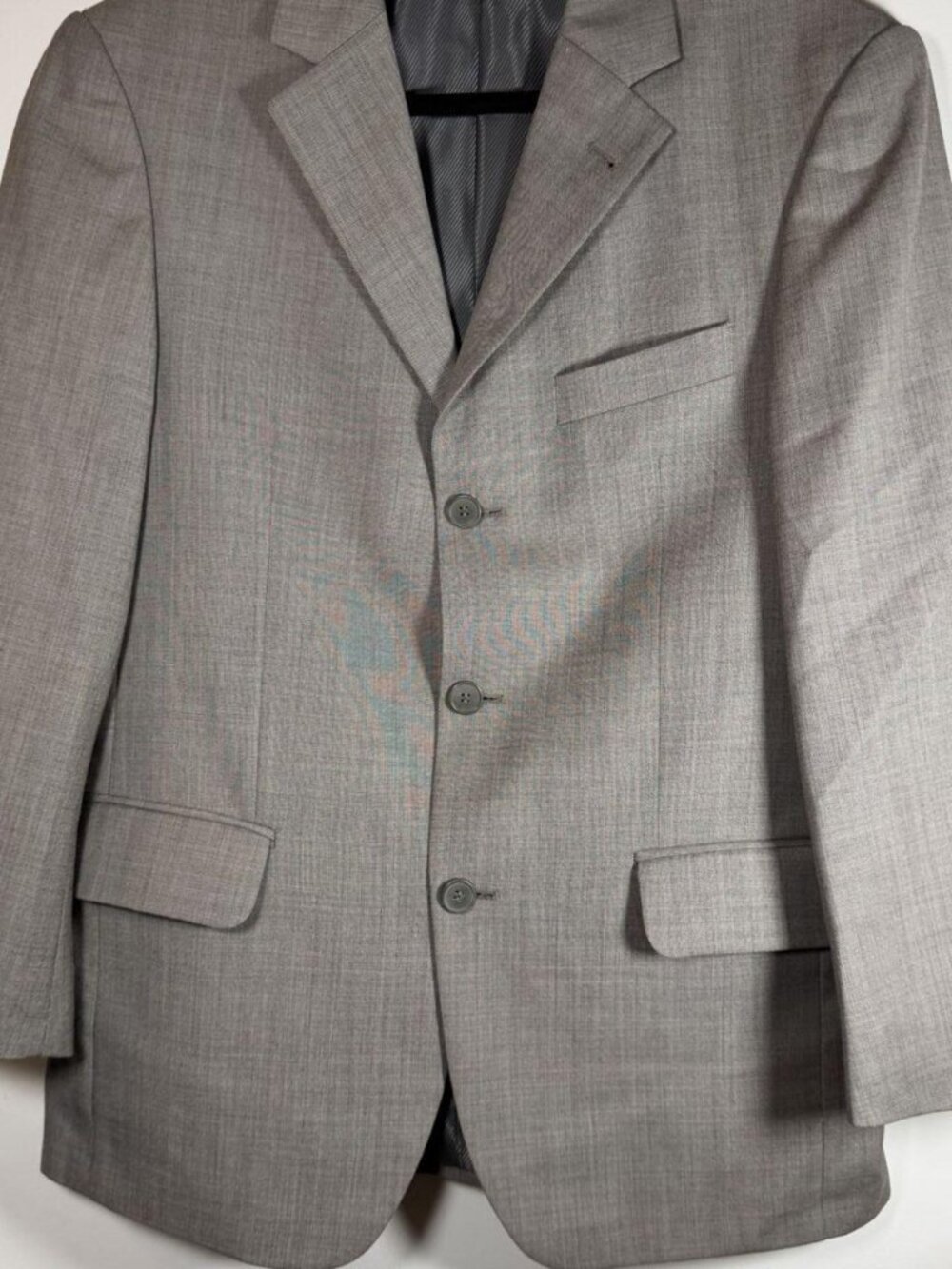 Giorgio cashmere and super 120s wool gray blazer
